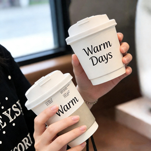 Gobelet à café en papier à double paroi avec couvercle, personnalisé avec logo, jetable, 8oz, 10oz, 12oz, 16oz, 22oz - Product Image 4