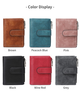 <span class=keywords><strong>Portafoglio</strong></span> Vintage Vintage in pelle sintetica <span class=keywords><strong>rosa</strong></span> RFID porta carte e portamonete da <span class=keywords><strong>donna</strong></span> portamonete alla moda per portafogli da <span class=keywords><strong>donna</strong></span> - Product Image 6