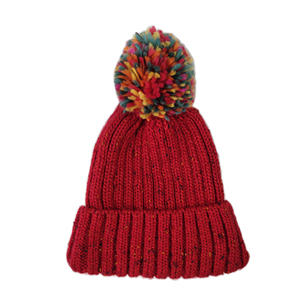 2023 durable personnalisé câble tricoté hiver chaud rose <span class=keywords><strong>bonnet</strong></span> toque chapeaux avec <span class=keywords><strong>pompon</strong></span> - Product Image 6