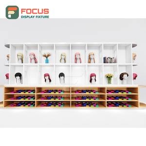 Freestanding Wig Display Rack Multi <b>Shelf</b> Durable Base Human Hair Store Display Rack Fixture Unit - Product Image 1