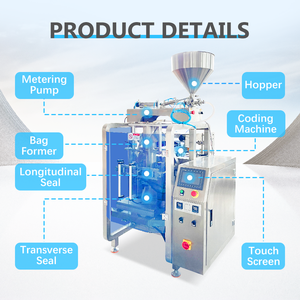 Machine de remplissage et d'emballage liquide haute vitesse pour jus, miel, eau, sachets et pochettes - Product Image 3