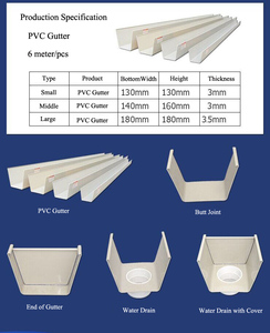 Sistema di Canali in PVC UPVC per Acque Piovane, Ecologico, Garantito 3 Anni, per Coltivazioni di Fragole - Product Image 2