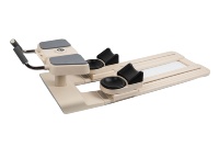 Plateforme de fitness multifonctionnelle pour la maison, machine d'entraînement de la force du tronc, en matériau PP beige, équipement sportif d'intérieur