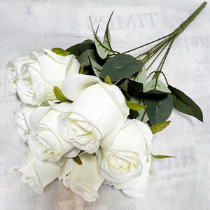 Décorations de mariage à la maison 9 tête grand bourgeon de rose JC - Product Image 3