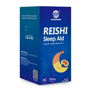 Certificat USDA, soulagement de l'insomnie, booster immunitaire, Ganoderma, supplément d'aide au sommeil, capsules, extrait de reishi, supplément d'aide au sommeil