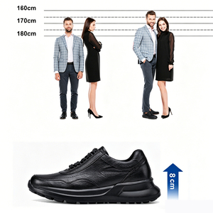 Zapatos Elevadores <span class=keywords><strong>Boohooman</strong></span> de Fábrica con 30 Años de Experiencia, Zapatos para Aumentar la Estatura 8cm, Transpirables, Invisibles, Zapatillas Deportivas para Hombre, Venta al Por Mayor, OEM, ODM - Product Image 5