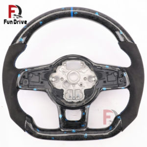<span class=keywords><strong>Volante</strong></span> de Carreras de Fibra de Carbono Forjado para Volkswagen <span class=keywords><strong>Golf</strong></span> <span class=keywords><strong>5</strong></span> 6 6R 7 7R 8 GTD GTE - Product Image 2