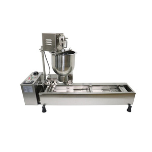 Automatic 4 <b>Row</b> Donut Fryer Maker Electric 110V 220V Doughnut Making Equipment Factory LBD4 Commercial Mini Donut Machine - Product Image 1