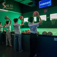 Jeu de tir au basket interactif d'intérieur avec panneau LED, système de notation multijoueur, divertissement commercial