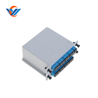Répartiteur PLC de type cassette SC APC/UPC 1x4 1x8 1x16 1x32 1x64 avec prise en charge TCP, température de fonctionnement -40°C~85°C, 1260-1650nm