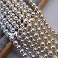 Cristal coloré verre parfait rond perles de perles en vrac trou complet Imitation collier Bracelet pour bijoux à bricoler soi-même faisant des accessoires