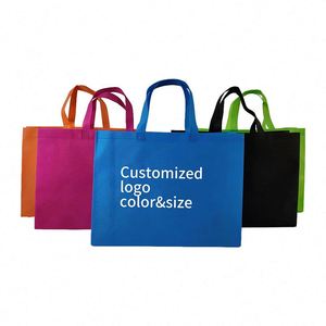 Bolsa Ecológica Ultrasónica No Tejida, Reciclable, Reutilizable, con Asa para el Hombro, Logotipo Personalizado, Impresión Serigráfica, para Uso Diario - Product Image 2