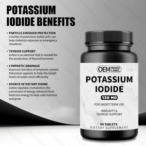 Ioduro di Potassio Integratore Iodoral Iodio per il Supporto della Tiroide Compresse di Ioduro di Potassio, Capsule di Vitamine e Minerali Quotidiane - Product Image 4