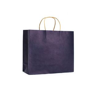 Sacs en papier kraft écologiques recyclables imprimés en flexographie avec logo personnalisé pour les petites entreprises, emballage cadeau - Product Image 3
