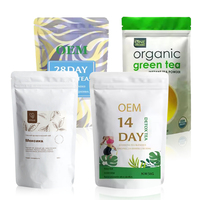 Sachet Doypack en Mylar imprimé par gravure avec fenêtre transparente couleur personnalisée pour thé aux fleurs