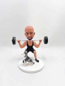 Statuette Personalizzate di Operai Edili, <span class=keywords><strong>Regali</strong></span> di Ingegneria Architettonica, <span class=keywords><strong>Regali</strong></span> Unici per Squadre Sportive, Statuette Bobblehead per Colleghi - Product Image 3