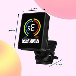 Sintonizador de guitarra con carga USB, afinación para guitarra eléctrica acústica, bajo, sintonizador con Clip, pantalla LCD, accesorios para afinador de guitarra - Product Image 5