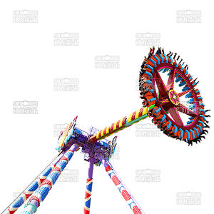 Emocionante altura adultos parque de atracciones al aire libre paseos en péndulo con rotación Big Swing Meteor Steel equipo interior a la venta - Product Image 4