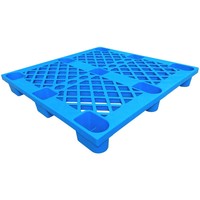 Palettes en plastique en gros, Euro-palette simple face 800*800*140MM en PEHD, grille à neuf pieds, empilable 4 directions, légère, pour entrepôt, compatible chariot élévateur