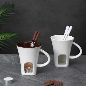 Juego <span class=keywords><strong>de</strong></span> herramientas <span class=keywords><strong>de</strong></span> queso <span class=keywords><strong>de</strong></span> cerámica 2025 <span class=keywords><strong>de</strong></span> moda, Mini crisol moderno personalizado, estufa <span class=keywords><strong>de</strong></span> <span class=keywords><strong>mantequilla</strong></span>, calentador, taza <span class=keywords><strong>de</strong></span> Fondue, tenedores para queso <span class=keywords><strong>de</strong></span> Chocolate - Product Image 2