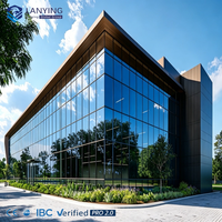 Edificio de Oficinas Prefabricado de Estructura de Acero, Diseño Modular Moderno, Espacio Comercial para Oficinas, Construcción Rápida