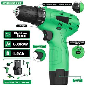 12V <b>Brush</b> Motor Cordless Drill Screwdriver Keyless Chuck 20mm Drilling 24NM Torque Battery <b>Power</b> OEM Single Speed CD-12A-2 Cordl - Product Image 5