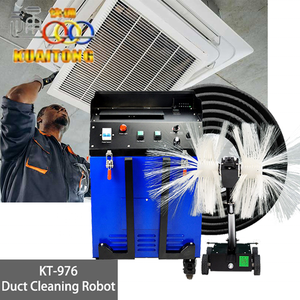 เครื่องทำความสะอาดท่อลมระบบ HVAC แบบหุ่นยนต์ ผลิตในจีน พร้อมกล้องและแท็บเล็ตสำหรับระบบ HVAC - Product Image 1