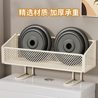 Étagère de rangement domestique sans perçage pour salle de bain, support pour papier toilette et articles de toilette avec étagère supérieure pour WC