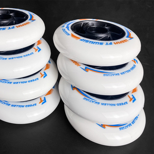<span class=keywords><strong>Ruedas</strong></span> OEM para Patines de Velocidad en Línea 90mm 100 110 85A PU de Alta Elasticidad y Rebote Rodamientos ABEC-9 Uso Exterior Carreras Profesional - Product Image 3