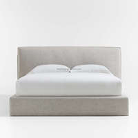 FERLY Hot Selling Anpassung Neues modernes Luxushotel King Size Schlafzimmer möbel Holz gepolstertes Bett