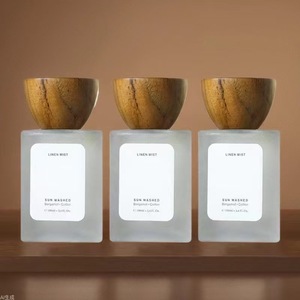 Walnut Wood 30ml 50ML Luxury Frosted Glass <b>Spray</b> <b>Bottle</b> Perfume Refillable <b>Bottle</b> <b>Empty</b> Cosmetic Container - Product Image 1