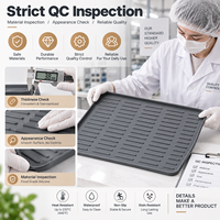 Tapis de cuisson en silicone pour machine à pain, qualité alimentaire, antiadhésif, réutilisable, pour pétrir la pâte