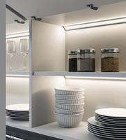 Lumière LED argentée pour armoire PC avec capteur de mouvement par détection manuelle, installation murale, certifiée CE, température de couleur 2700K-6000K, garantie 2 ans