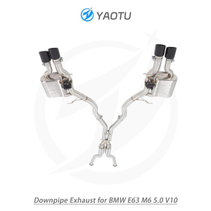YT Catback Escape 304 Acero inoxidable Tubo de escape de alto rendimiento Silenciador Sistema de escape para <span class=keywords><strong>BMW</strong></span> E63 <span class=keywords><strong>M6</strong></span> 5,0 <span class=keywords><strong>V10</strong></span> - Product Image 4