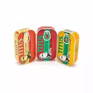 Sardines en conserve du Maroc de haute qualité, sardines entières en saumure, prêtes à consommer, prix de gros avantageux, 125g - Product Image 1