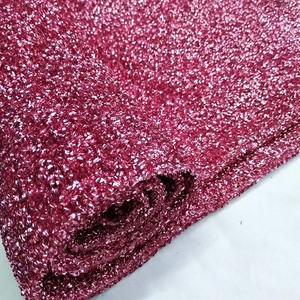 Tejidos de <span class=keywords><strong>ropa</strong></span> tela de aluminio rizado decoración de fiesta uso brillo lurex Pino pelo perro <span class=keywords><strong>ropa</strong></span> vestido tela metálica - Product Image 1