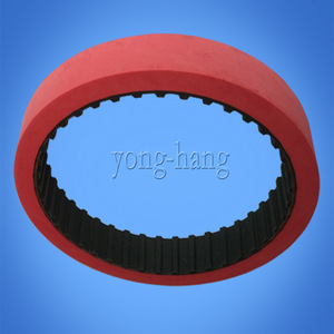 Yonghang Timing <b>Belt</b> 150L <b>Red</b> Rubber Wear Resistant For Manufacturing Plant - Product Image 4