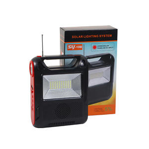 วิทยุพลังงานแสงอาทิตย์แบบพกพา ไฟฉาย LED บลูทูธ 5.0 วิทยุสำหรับตั้งแคมป์กลางแจ้ง เล่นเพลงผ่าน USB และ TF  วัสดุพลาสติก ABS กำลังไฟ 5 วัตต์ มาตรฐานกันน้ำ IP65 - Product Image 1