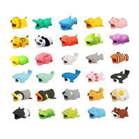 Protecteur de câble de charge en silicone pour téléphone portable DR Brand, animaux mignons, dessin animé, design personnalisable, ajustement universel, pratique
