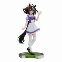 Figurine d'anime noire Kitasan en ABS/PVC, modèle de collection officiel sous licence, 12+ cm, emballage d'origine, pour bureau