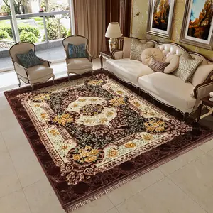 Luxury Area Carpet Modern Bedroom Living Room Super Soft Fringe Print Turkish Carpet Living Room Persian Carpet