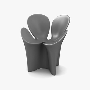 Chaise en fibre de verre design en forme de fleur à quatre feuilles pour villa, jardin, terrasse, utilisation extérieure, fabriquée en Chine - Product Image 6