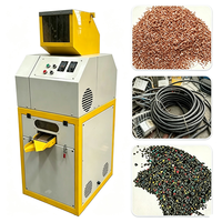 Mini Granulateur de Fil de Cuivre Type Sec, Machine de Recyclage de Câbles Usagés, Séparateur Cuivre-Plastique pour Câbles à Fibre Optique