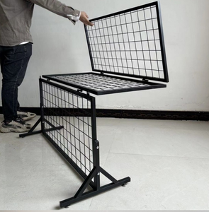 Customized Detachable Foldable Metal Gridwall Wire Mesh Supermarket Snack Display <strong>Rack</strong> - Product Image 5