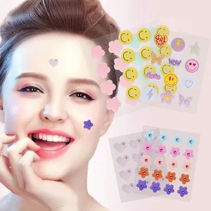 Invisible médical hydrocolloïde acné étoile visage bouton guérison Spot Microneedle bouton acné Patch