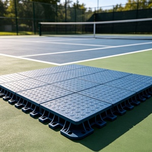 Solution complète pour terrain de sport Inolp, ensemble complet de dalles PVC antidérapantes de 10 mm pour terrain de pickleball intérieur, dalles emboîtables suspendues, vente en gros - Product Image 1