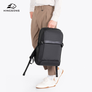 Kingsons Men's <b>Waterproof</b> Lightweight <b>Backpack</b> 20-35L With Usb Port Everyday Use - Product Image 3