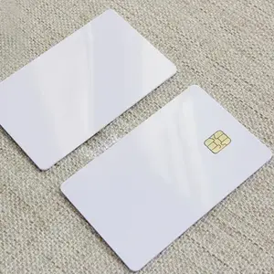 Banco tamaño estándar contacto 4442/4428 chip externo Tarjeta blanca impresora de inyección de tinta