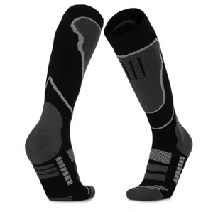 Custom Logo Thicken Cushion Terry Winter Crew <b>Socks</b> for Men Outdoor Skiing and Hiking - Product Image 2