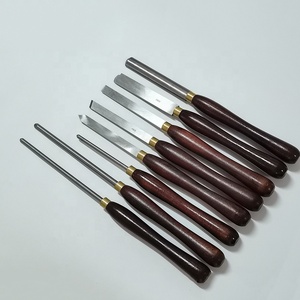 8 قطعة أسود الزان مقبض نحت إزميل مخرطة خشب طقم أزاميل - Product Image 6